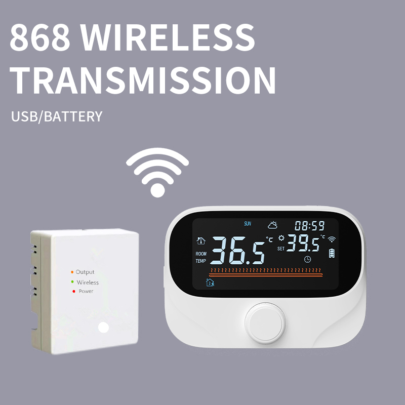 Умный термостат Tuya с Wi‑Fi и переключаемым отображением в °C/°F